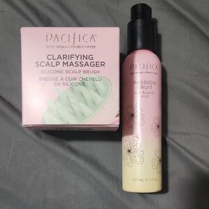 Pacifica Clarifying Scalp Massager and Passion Fruit Mist Set